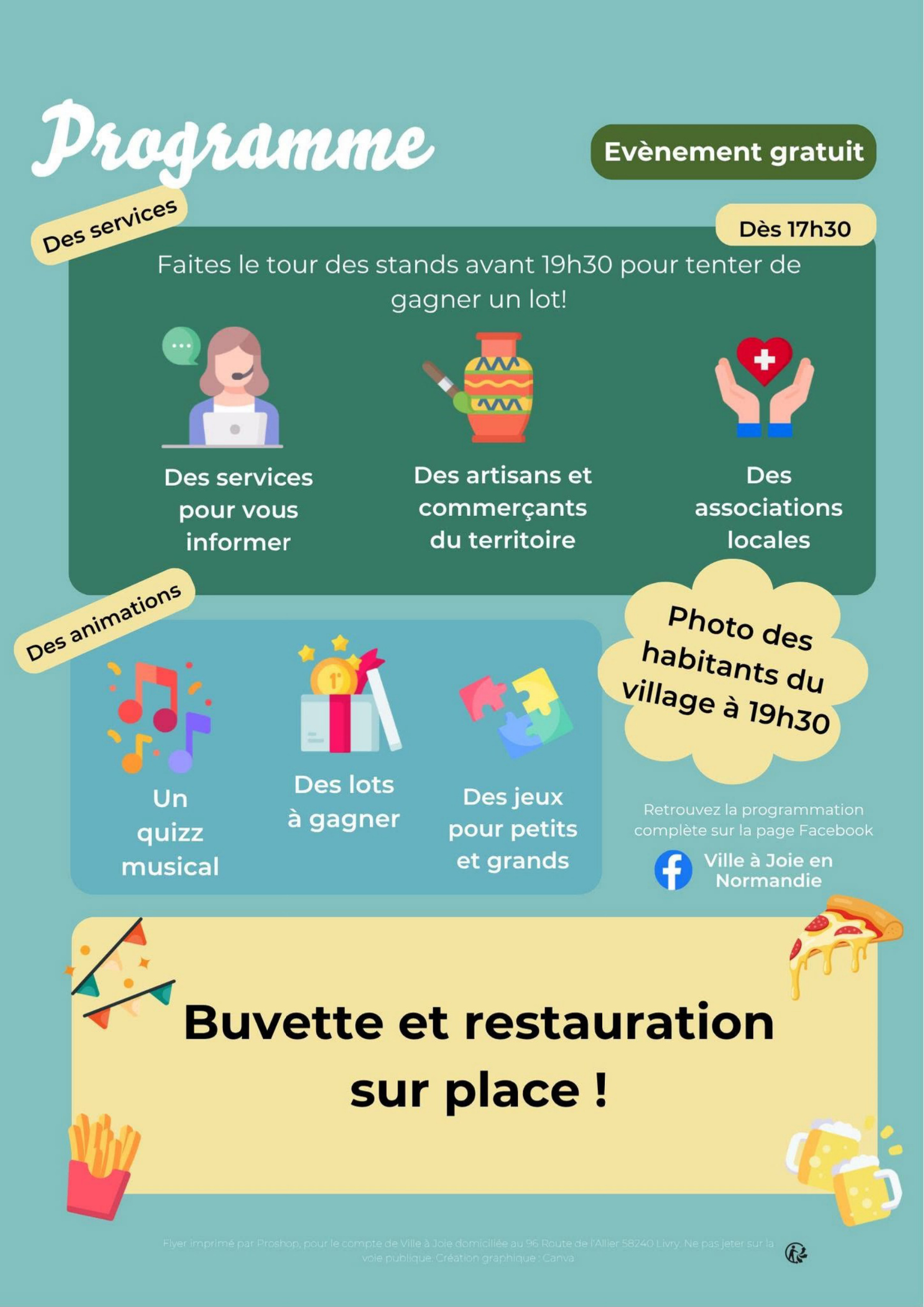 Programme Festival Ville à Joie - Villiers-en-Désœuvre